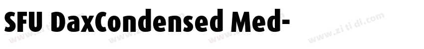SFU DaxCondensed Med字体转换